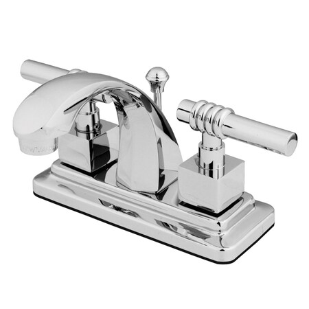 Kingston Brass KS4641QL 4" Centerset Bathroom Faucet, Polished Chrome KS4641QL